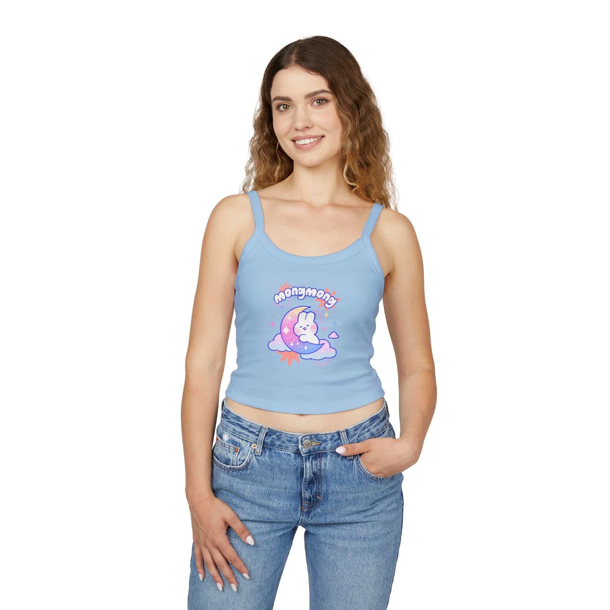 Lovely Mong Mong Spaghetti Strap Tank Top